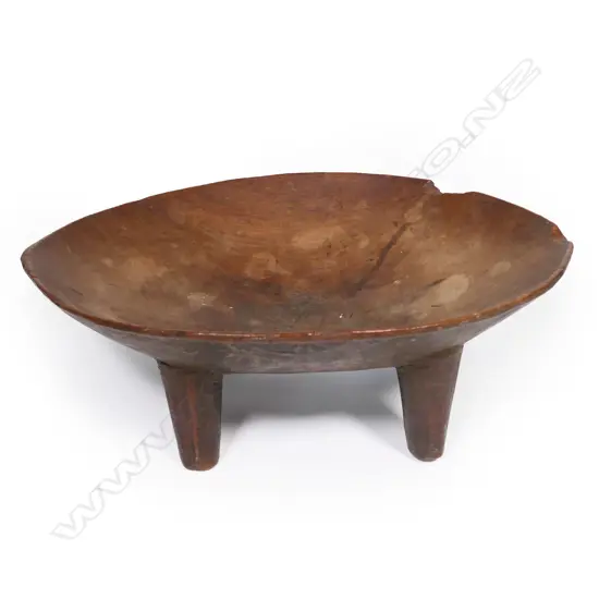 An old Pacific large Kava bowl,